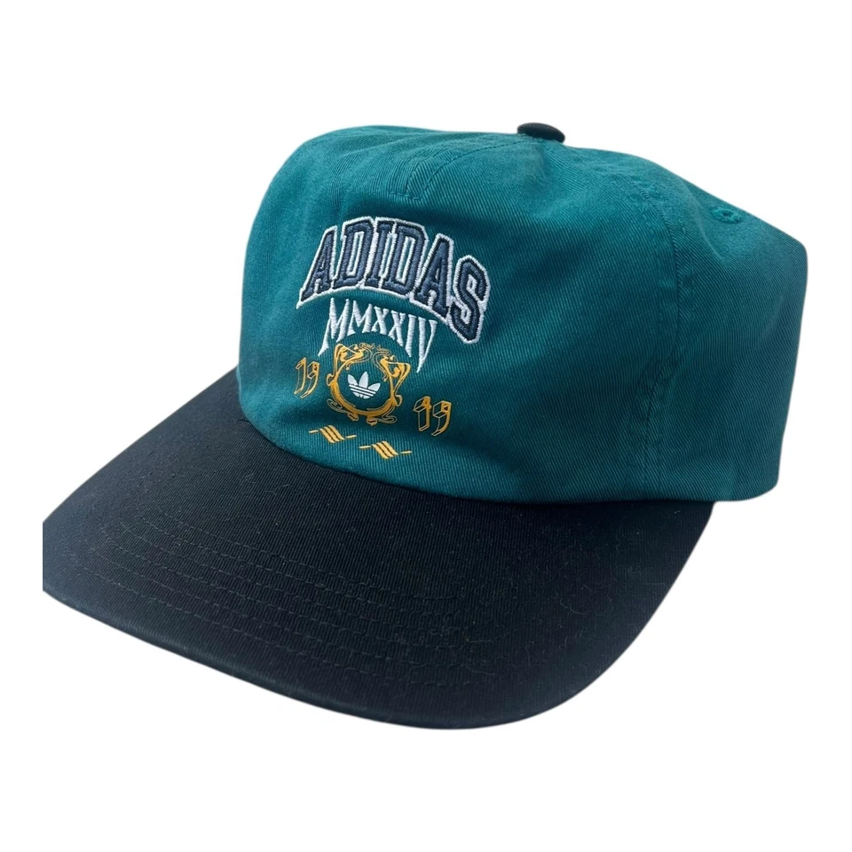 ADIDAS 5 PANELES VARSITY PARA HOMBRES SOMBRERO CON CORREA LEGADO VERDE AZULADO NEGRO NUEVO Foto 1 de 4