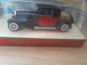 MATCHBOX MODELS OF YESTERYEAR Y-24 1927 Bugatti T44 Black Red MIB - Picture 1 of 2