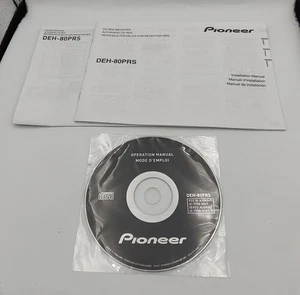 Pioneer DEH-80PRS Digital Manual CD, Quick Start Guide, & Installation Manual - Picture 1 of 4