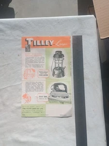 The Tilley Lamps Advertising Pamphlet Brochure Lamp Iron Light - Foto 1 di 5