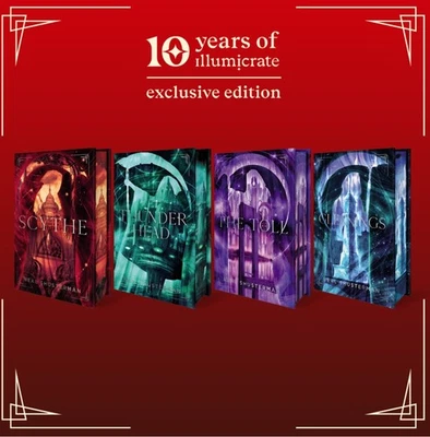 Neal Shusterman Arc of a Scythe series Illumicrate Exclusive Editions Set Signed - Image 1 of 3