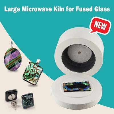 Microwave Kiln For Fused Glass Arts Crafts Sewing Jewelry Manual DIY UK - Image 1 of 4