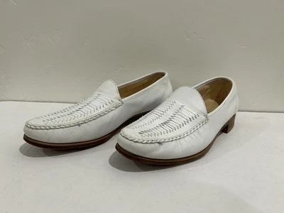 Mocasines blancos Bostonian vintage años 80’s Miami Vice Style 9 1/2 M Foto 1 de 4