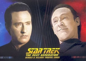 STAR TREK THE NEXT GENERATION HEROES & VILLAINS 2013 SDCC PROMO CARD P4 - Picture 1 of 1