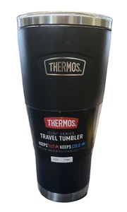 Thermoskanne 24 Unzen Edelstahl Becher - Schiebeverschluss Deckel, heiß & kalt, Geschirrspüler Sa - Bild 1 von 5