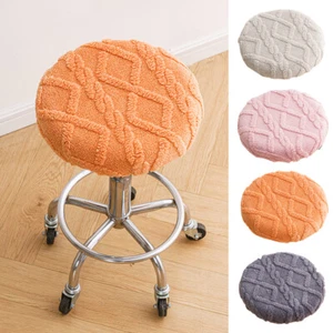 Stretch Round Bar Stool Dining Chair Covers Seat Cushion Slipcover Bar Seat Case - Picture 1 of 22