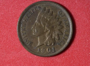 1901- Indian Head Cent Penny #P28090 - Picture 1 of 2
