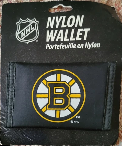 NHL Boston Bruins - Printed Tri-Fold Nylon Wallet RICO NEW Cover