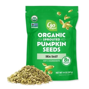 Go Raw Organic Sprouted Pumpkin Seeds, Flavor Pumpkin Seeds, 14 Oz Bag - Picture 1 of 6