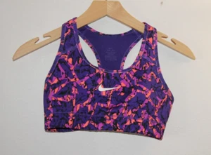 Nike Dri-Fit Sportsbra Petite Small Purple Pink Activewear - Picture 1 of 5