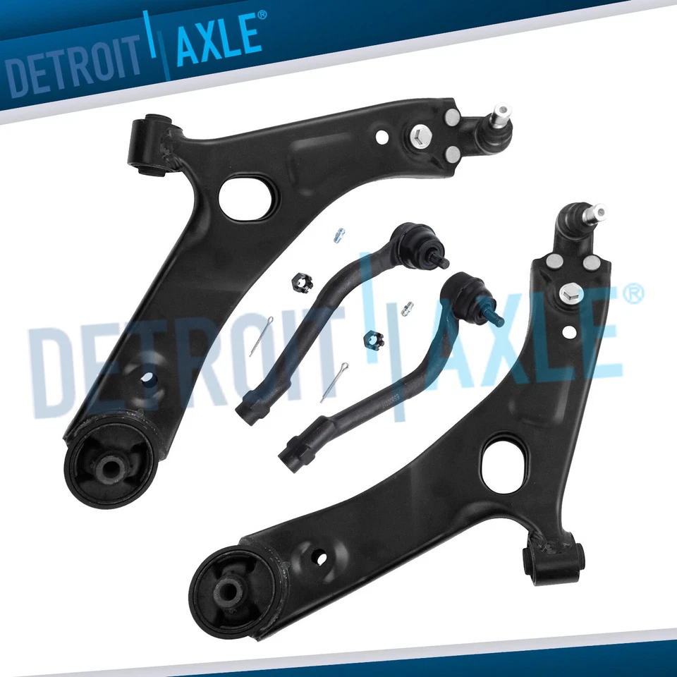 Front Lower Control Arms Outer Tie Rods for 2011-15 Hyundai Tucson Kia Sportage - Image 1 of 4