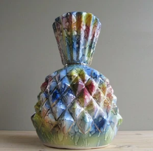 Vintage Mid Century Italian Ceramic Vase - 2231 made in Italy - Large Pineapple - Picture 1 of 10