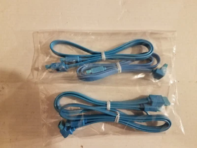 Gigabyte 12CF1-2SAT01-01R 4 SATA Cable 2x 90 Degree/Straight 2x Straight 18" - Image 1 of 2