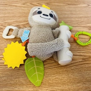Fisher-Price Baby Toy Slow Much Fun Stroller Sloth with Motion & Sensory Details - Picture 1 of 6