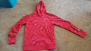 RARE Boys NIKE Air Jordan (all over) Sweatshirt Hoodie Red Black white XL 14-16 - Picture 1 of 6