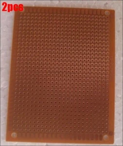 2Pcs Glass-Epoxy Prototyping Pcb 7X9CM Board Universal New Ic bw - Picture 1 of 2