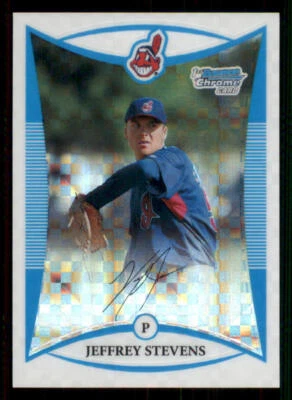 2008 Bowman Chrome Prospects X-Fractors #BCP47 Jeffrey Stevens /275 - Image 1 of 2