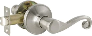 Heavy Duty Satin Nickel Lever Hall Closet Passage Handles Interior Non-Locking H - Picture 1 of 11