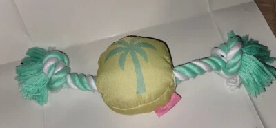 OBJETIVO X TRÉBOL DE PIEDRA PALMERA IMPERMEABLE CHIRRIANTE PERRO MASCOTA CUERDA FLOTANTE JUGUETE Foto 1 de 3