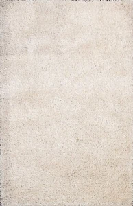 Thick-Plush Solid Contemporary Shaggy Oriental Area Rug Hand-tufted 5'x7' Carpet - Picture 1 of 12