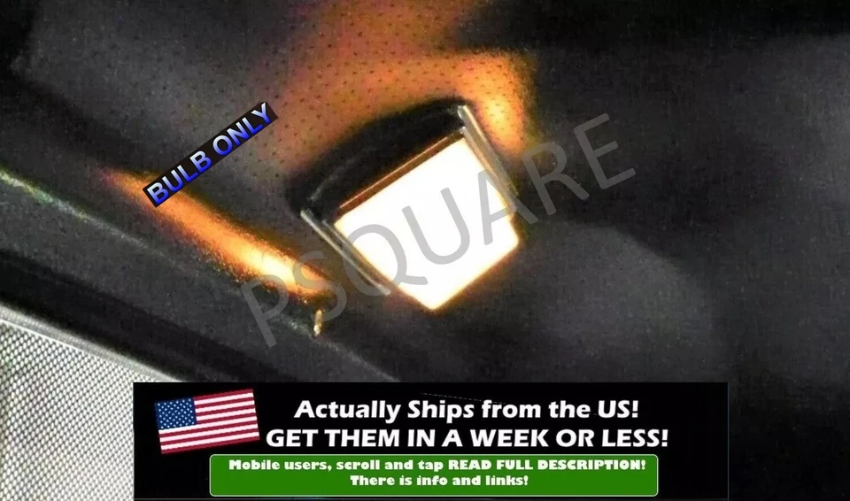 Custom White Dome Light LED Bulb Lamp For 1973 1983 Chevy C10 K10 Blazer Truck - Image 1 of 2