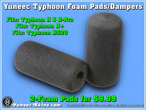 Yuneec Typhoon H/H-Pro/H+/H520 Foam Landing Gear Pads/Foam Dampers/2-Pack - Picture 1 of 2