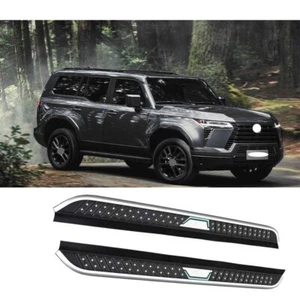 Running Board fits for Lexus GX550 2024 2025 Side Step 2PCS NerfBars Silver Edge - Picture 1 of 9