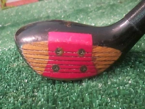 Golf Hogan Radial 3.5 Vintage 4 Madera Original Acabado Negro, Inserto Cara Roja - Imagen 1 de 14