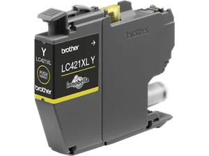 Cartucho de tinta - Brother LC421XLY, Tinta Amarillo, Rendimiento de hasta 500 p - Imagen 1 de 4