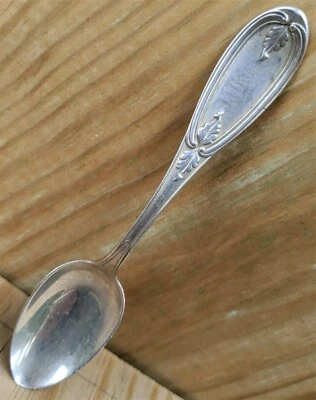 1800's F H Farrington & Hunnewell Boston Coin Silver Spoon J A Bixby 5.75" ~24 G - Image 1 of 4