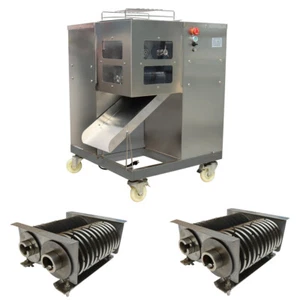 10mm Double Blade Meat Cutting Machine Stick Cutter Slicer 500kg/h Floor Type - Picture 1 of 12