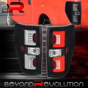 For 2009-2014 F150 XL XLT STX Replacement Black Housing LED Tail Lights Lamp Set - Picture 1 of 5