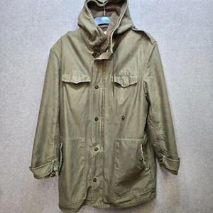 Men’s military Parka Size M Jeans Express 1992 Detachable Faux Lining Army - Picture 1 of 9