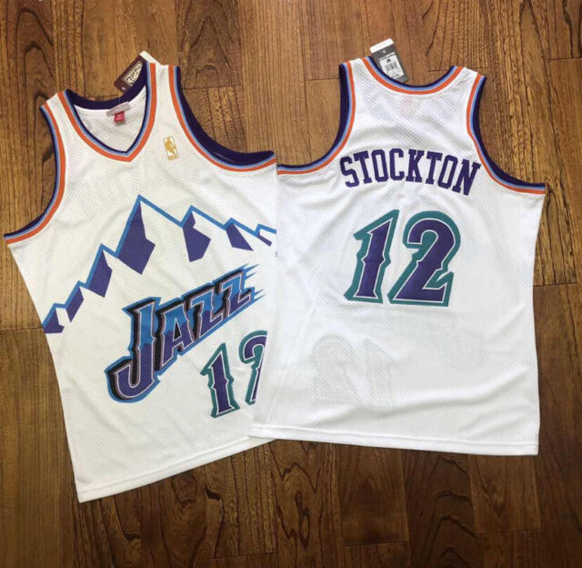 Mitchell & Ness Mens Swingman Jersey Utah Jazz 1991-92 John Stockton, White / L