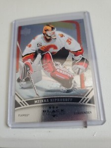 2006-07 MIKKA KIPRUSOFF TRIPLE BLACK  DIAMOND CARD CALGARY FLAMES.