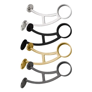 Soporte de riel de pie de montaje en pared y barra de acero inoxidable para tubo de barandilla OD de 2" - Imagen 1 de 32