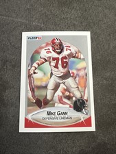 1990 Fleer Mike Gann #377 Football Card
