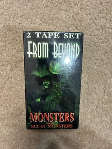 Monsters and Sci-Fi Monsters 2 Tape Set From Beyond VHS New Sealed Rare - Picture 1 of 3