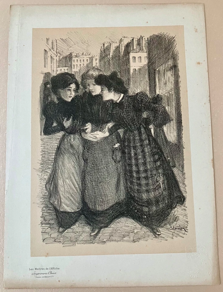 LES MAITRES DE L'AFFICHE STEINLEN LITHOGRAPHIE Imp. CHAIX - Photo 1/1