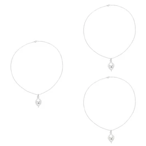 3pcs Urn Halskette Cremation Halskette Herzmuster Halskette Aroma - Picture 1 of 12