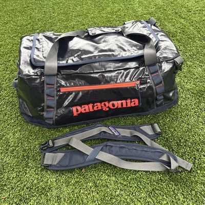 Patagonia Black Hole 60L Duffel Bag/ Backpack, Navy/ Orange Water Resistant! - Image 1 of 4