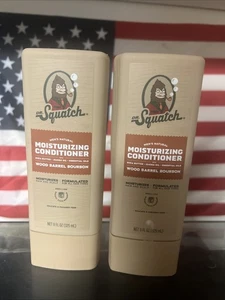 2er Pack Dr. Squatch Natürlicher Conditioner für Herren - Holzfass Bourbon - 11 fl. Oz. - Bild 1 von 2