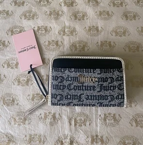 NWT Juicy Couture Signature Fold Wallet Card Coin Case Cute - Picture 1 of 4