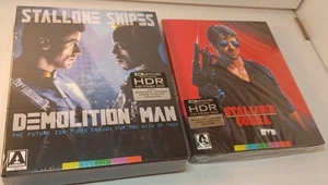 Demolition Man Limited Edition (4K+Slipcover) + Cobra (4K)-NEW-Box Shipping - Picture 1 of 10