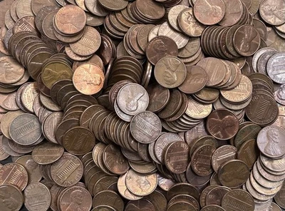 1959-1982 Lincoln Memorial 95% Copper 3 lbs Pounds Bulk Penny Cent Lot FREE SHIP - Image 1 of 2