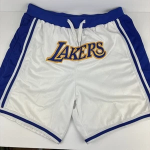 LA Lakers Basketball Shorts NBA Store Exclusive XXL White And Blue - Picture 1 of 7