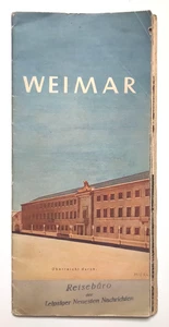 Alter Reiseprospekt 1938 Weimar Prospekt Thüringen - Bild 1 von 3