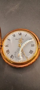 Marshall Fields & Co Gold Toned Mechanical Hunting Pockets Watch - Picture 1 of 14