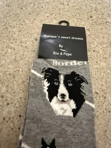 Rio and Pepe Adult Dog Socks Size 9-11 Border Collie NEW - Picture 1 of 4