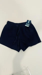 DSG girls size XS 4" mid-rise navy blue shorts - Picture 1 of 4
